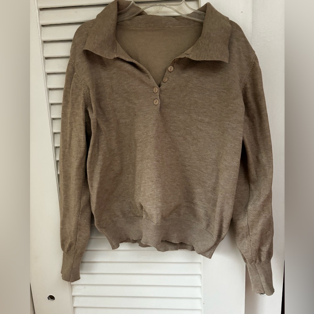 Knit Collared Top